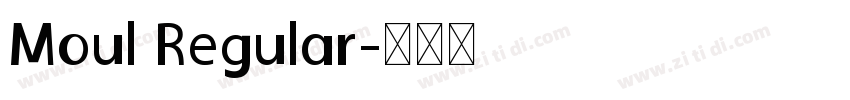Moul Regular字体转换